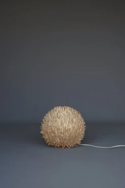 Hot Pamono Sea Urchin Wooden Table Lamp, 1990s