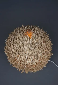 Hot Pamono Sea Urchin Wooden Table Lamp, 1990s