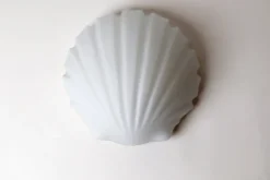 Hot Pamono Seashell Lamp from Glashütte Limburg