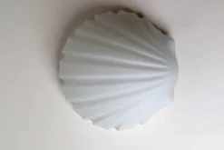 Hot Pamono Seashell Lamp from Glashütte Limburg