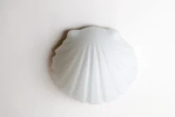 Hot Pamono Seashell Lamp from Glashütte Limburg