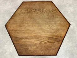 Pamono Secession Hexagonal Six-Legged Table Lined with Brass by Adolf Loos, 1890s