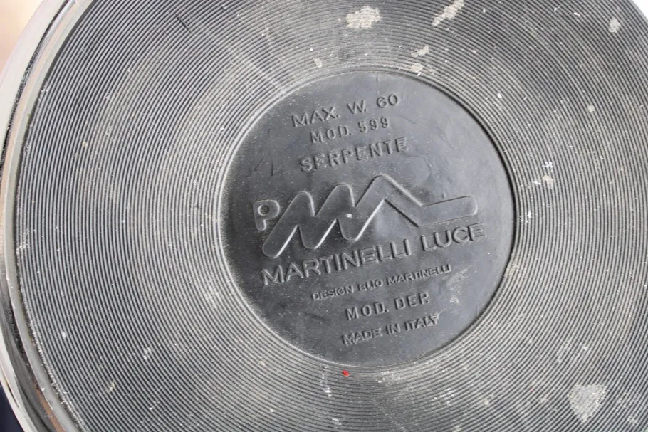 Best Pamono Serpente Table Lamp by Elio Martinelli for Martinelli Luce, 1970s