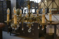 Best Pamono Sheet Metal and Tassel Pendant attributed to Maison Jansen, 1970s