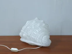 Hot Pamono Shell-Shaped Murano Glass Table Lamp from AV Mazzega, 1970s