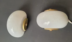 Discount Pamono Shell-Shaped Wall Lights in Refined Murano Glass, 1960s, Set of 2