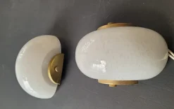 Discount Pamono Shell-Shaped Wall Lights in Refined Murano Glass, 1960s, Set of 2