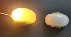 Discount Pamono Shell-Shaped Wall Lights in Refined Murano Glass, 1960s, Set of 2