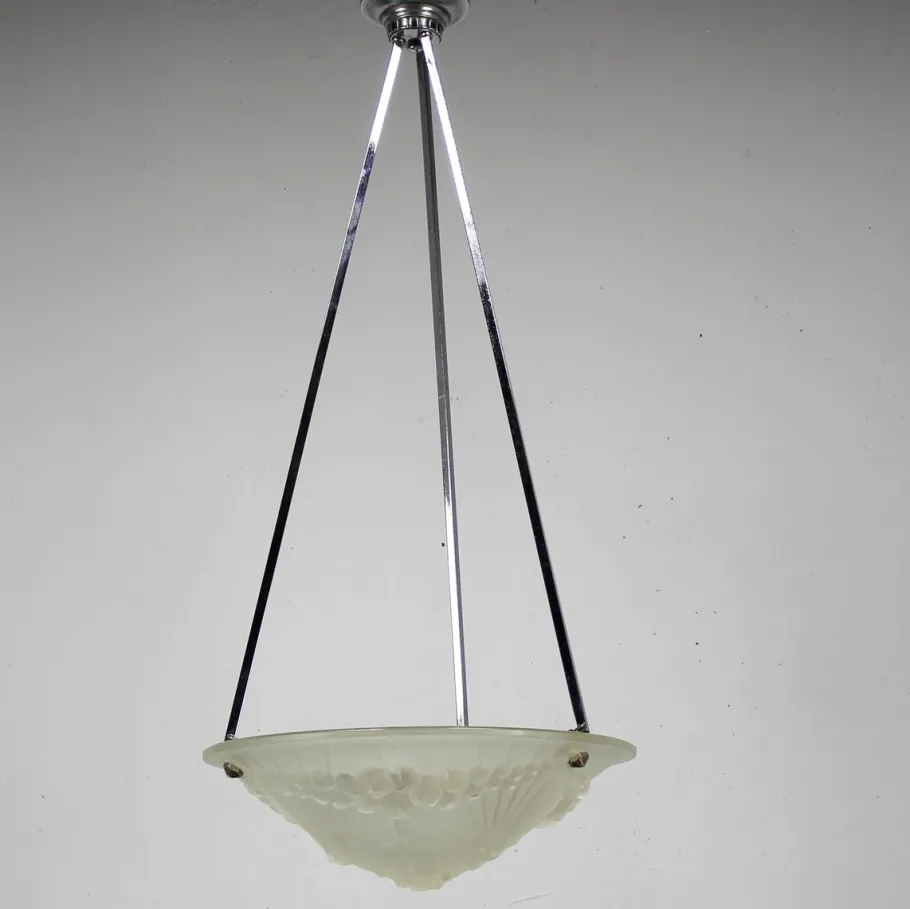 Best Pamono Signed Art Deco 1044 Lamp by Charles Schneider