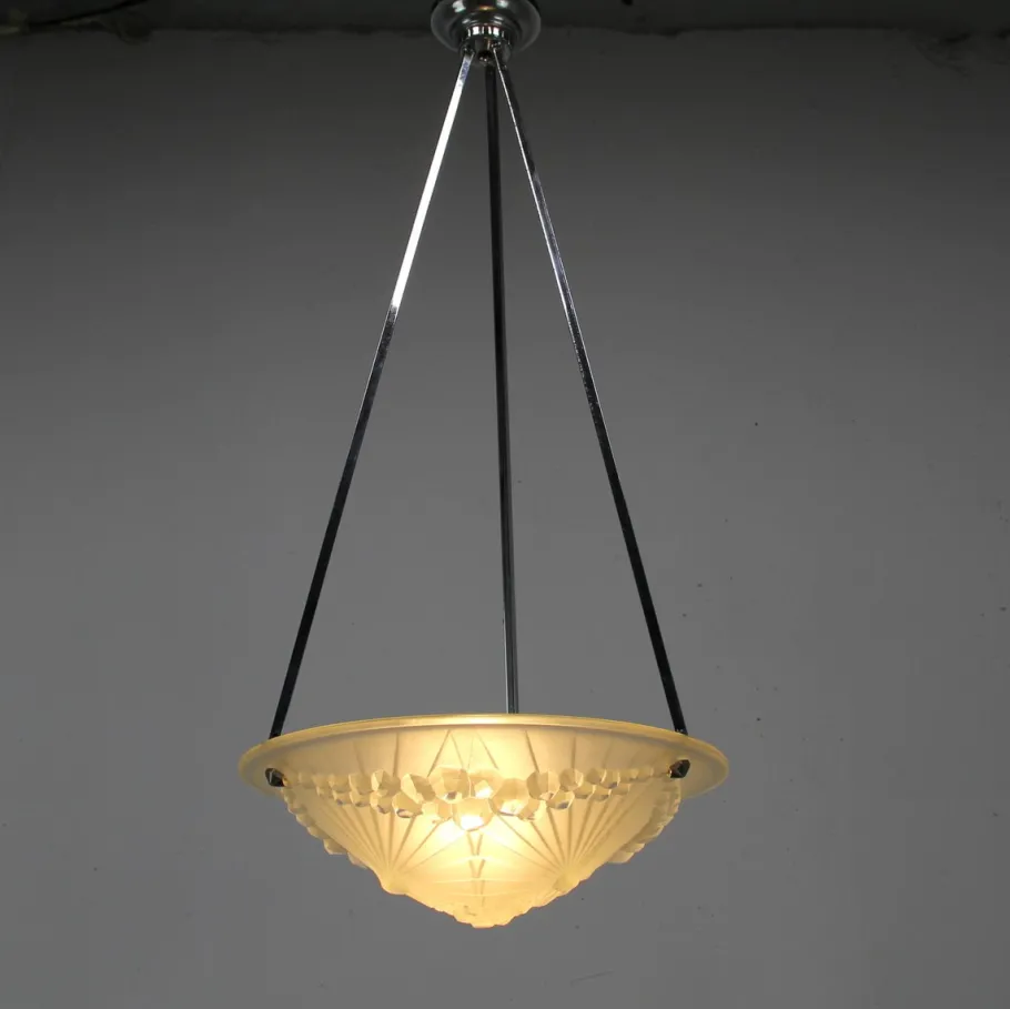 Best Pamono Signed Art Deco 1044 Lamp by Charles Schneider