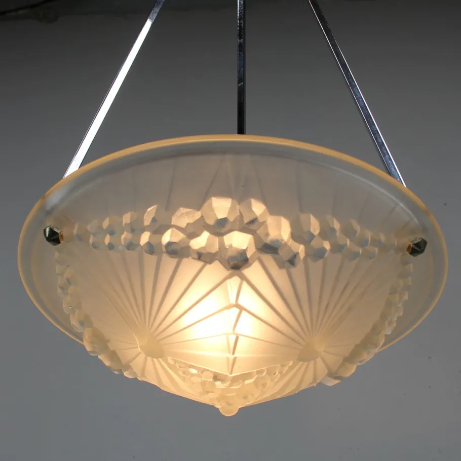 Best Pamono Signed Art Deco 1044 Lamp by Charles Schneider