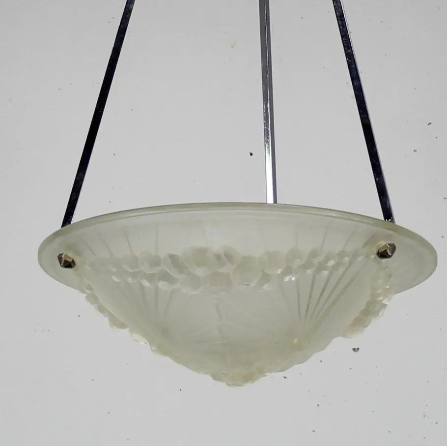 Best Pamono Signed Art Deco 1044 Lamp by Charles Schneider