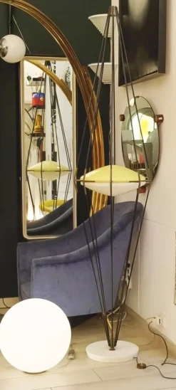 Outlet Pamono Siluro Floor Lamp by Angelo Lelli & Ettore Sottsass for Arredoluce, Italy, 1957