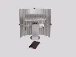 Best Pamono Silver Shogun Wall Lights by Mario Botta for Artemide, 1980s, Set of 3