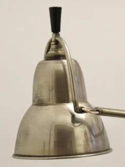 Pamono Silvered Desk Lamp by Edouard-Wilfred Buquet, France, 1930s