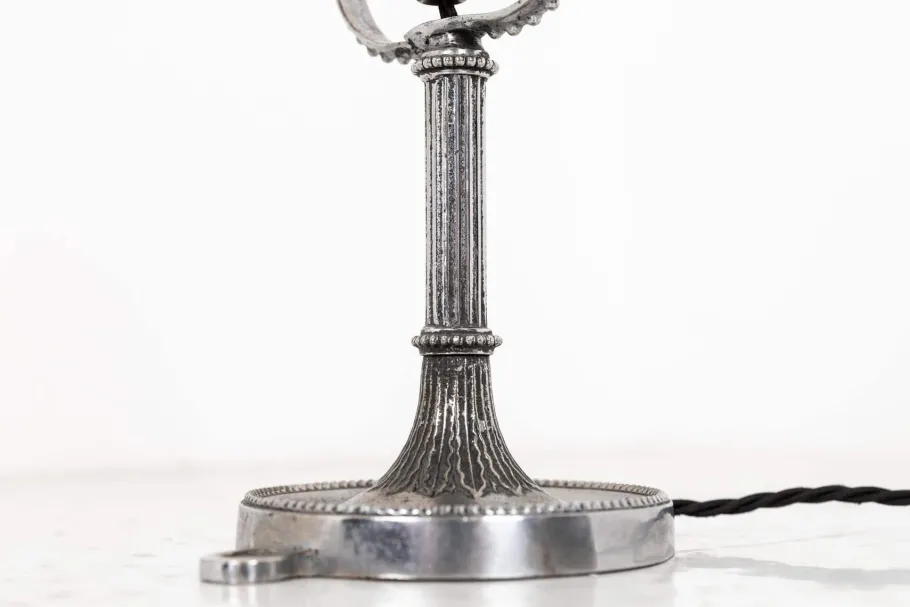 Clearance Pamono Silver-Plated Gimbal Lamp, 1890s