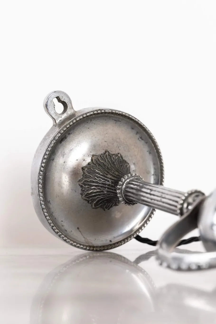 Clearance Pamono Silver-Plated Gimbal Lamp, 1890s