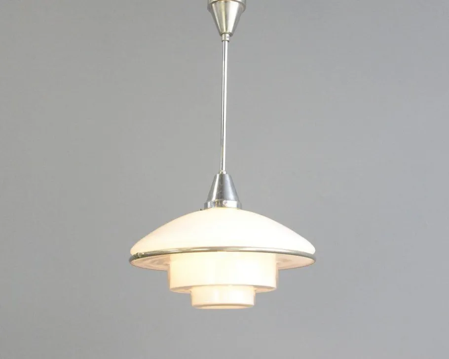 New Pamono Sistrah P4 Pendant Light by Otto Muller, 1930s