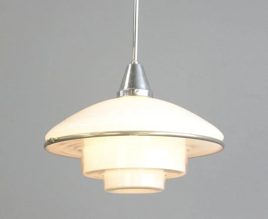 New Pamono Sistrah P4 Pendant Light by Otto Muller, 1930s