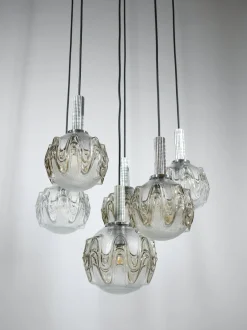 Discount Pamono Six-Light Cascade Lamp by Richard Essig, Germany, 1970s