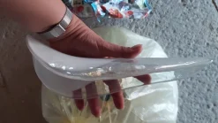 Clearance Pamono Six-Light Murano Glass Petal Chandeliers, 1970s, Set of 2