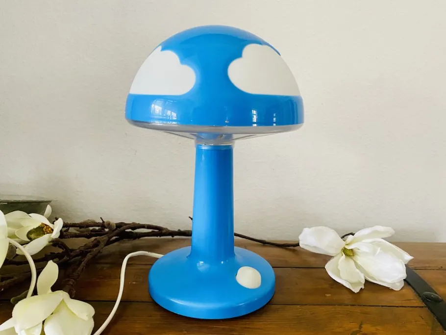 New Pamono Skojig Mushroom Table Lamp with Clouds by Henrik Preutz for Ikea, 1990s