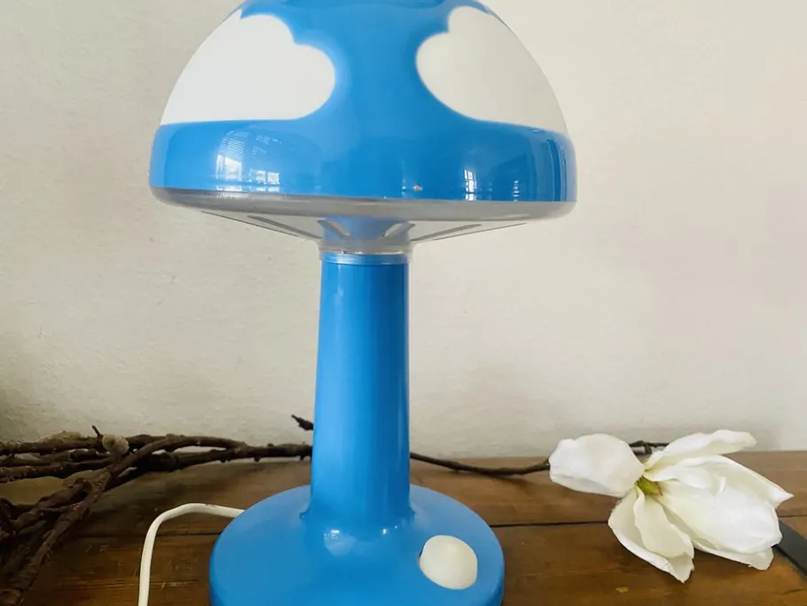 New Pamono Skojig Mushroom Table Lamp with Clouds by Henrik Preutz for Ikea, 1990s