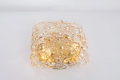 Discount Pamono Small Amber Bubble Glass Sconce by Helena Tynell for Limburg, Germany, 1960s