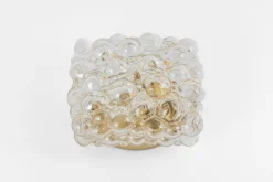 Hot Pamono Small Amber Bubble Glass Sconce by Helena Tynell for Limburg, Germany