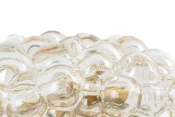 Hot Pamono Small Amber Bubble Glass Sconce by Helena Tynell for Limburg, Germany