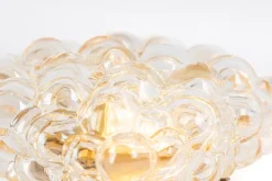 Hot Pamono Small Amber Bubble Glass Sconce by Helena Tynell for Limburg, Germany