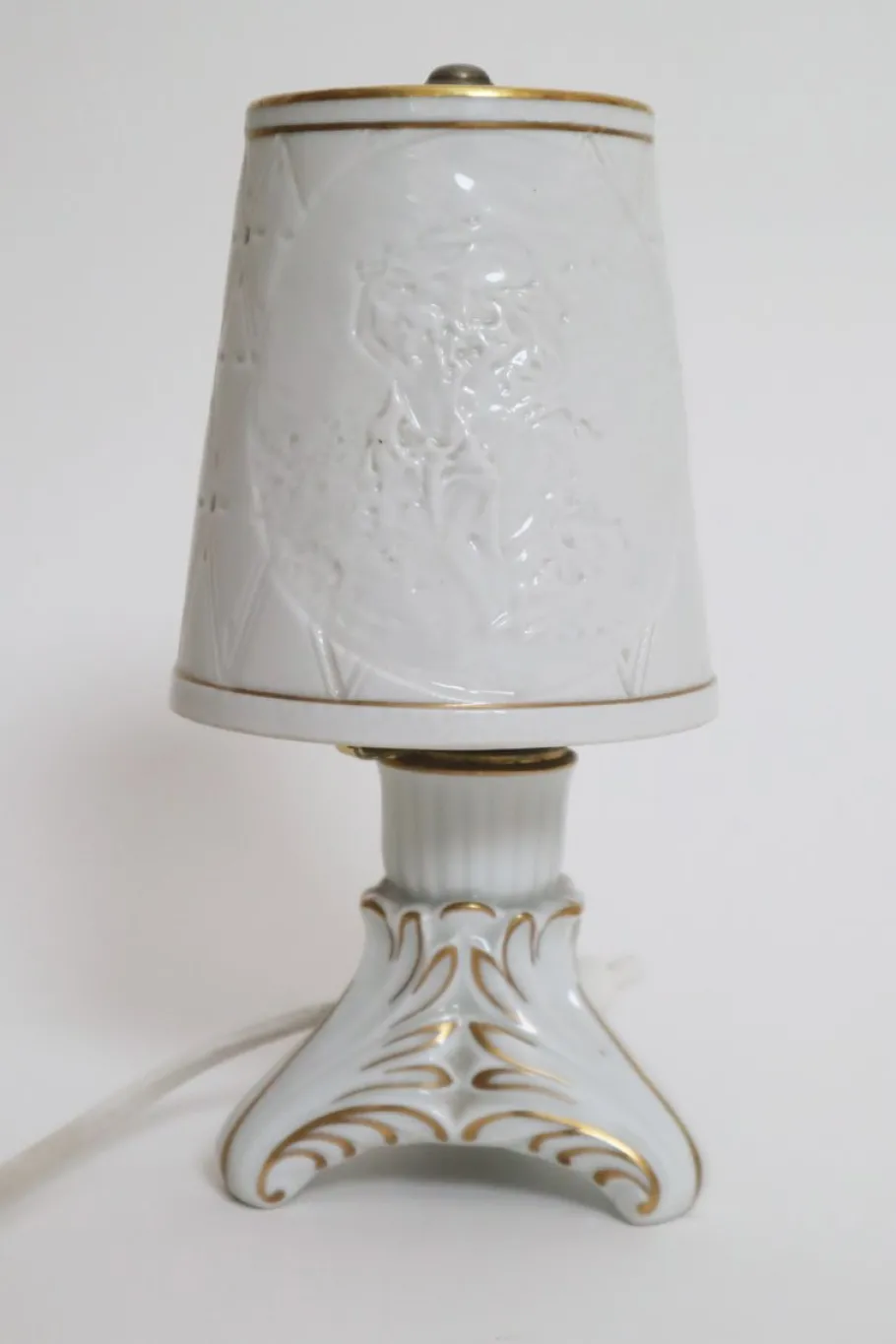 Hot Pamono Small Baroque Porcelain Lithophane Lamp by Schierholz, 1960s