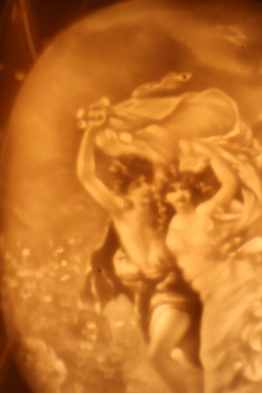 Hot Pamono Small Baroque Porcelain Lithophane Lamp by Schierholz, 1960s