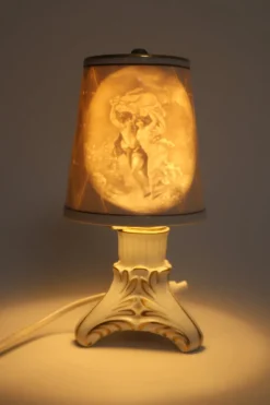 Hot Pamono Small Baroque Porcelain Lithophane Lamp by Schierholz, 1960s