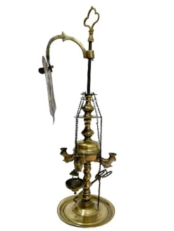 Hot Pamono Small Early 19th Century Brass Lucerne Oil Lamp