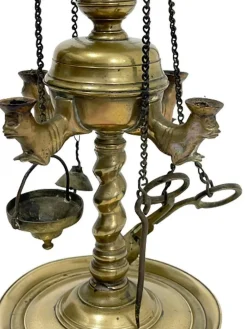 Hot Pamono Small Early 19th Century Brass Lucerne Oil Lamp