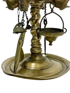 Hot Pamono Small Early 19th Century Brass Lucerne Oil Lamp