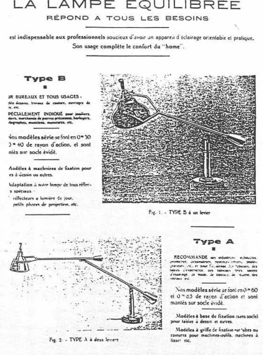 New Pamono Small Office Wall Lamp by Édouard Buquet, 1930s