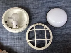 Pamono Small Outdoor Wall or Ceiling Lamp from Bega, 1980s