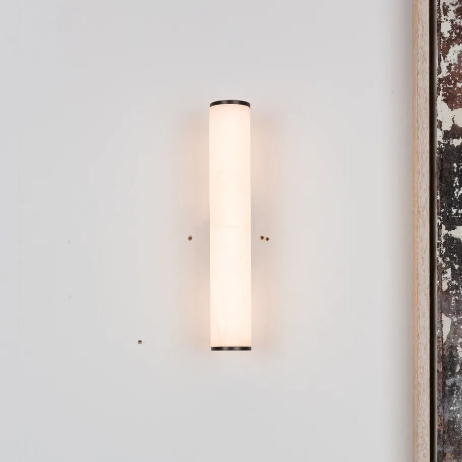 Hot Pamono Small Sarral Alabaster Wall Light from Pure White Lines