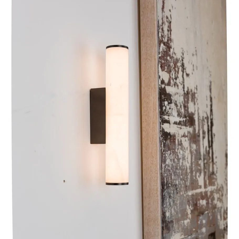 Hot Pamono Small Sarral Alabaster Wall Light from Pure White Lines