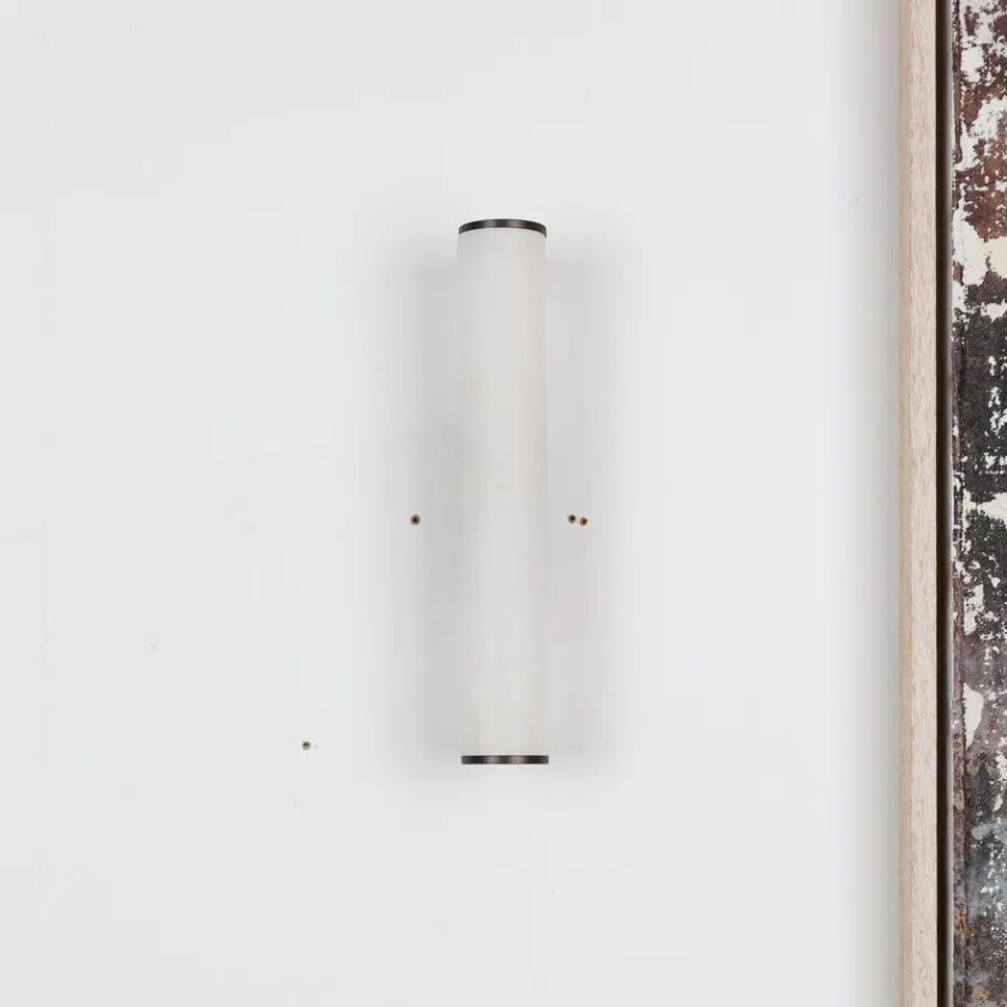 Hot Pamono Small Sarral Alabaster Wall Light from Pure White Lines