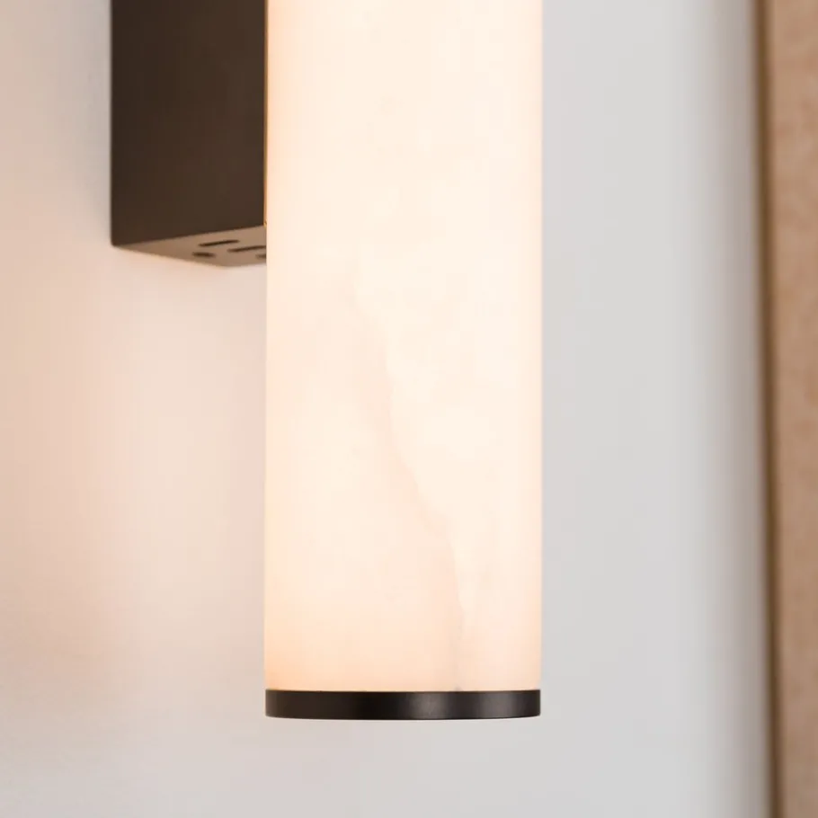 Hot Pamono Small Sarral Alabaster Wall Light from Pure White Lines