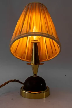 New Pamono Small Table Lamp with Fabric Shade from Rupert Nikoll, 1950s