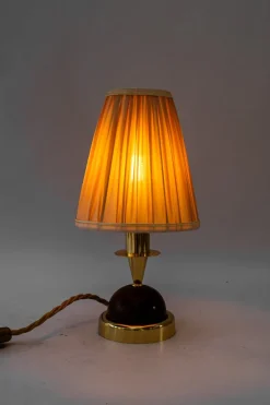 New Pamono Small Table Lamp with Fabric Shade from Rupert Nikoll, 1950s