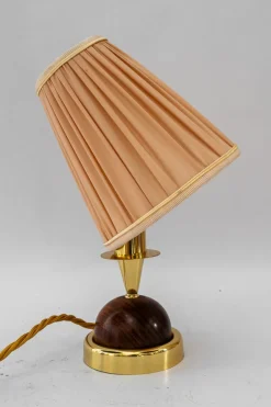 New Pamono Small Table Lamp with Fabric Shade from Rupert Nikoll, 1950s