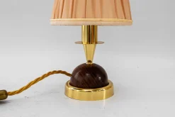 New Pamono Small Table Lamp with Fabric Shade from Rupert Nikoll, 1950s