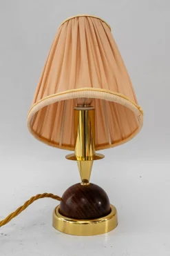 New Pamono Small Table Lamp with Fabric Shade from Rupert Nikoll, 1950s