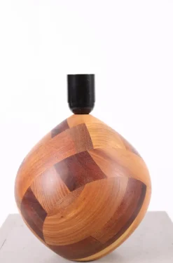 Sale Pamono Small Teak Lamp, Denmark, 1970s