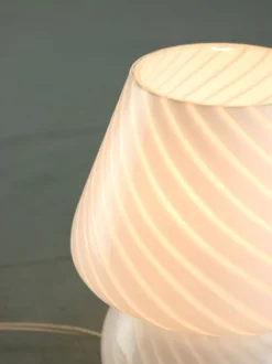 Discount Pamono Small Vintage Swirl Table Lamp in Murano Glass, 1970s